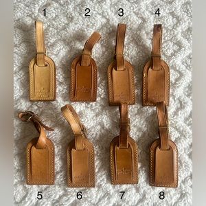 Louis Vuitton small luggage tags